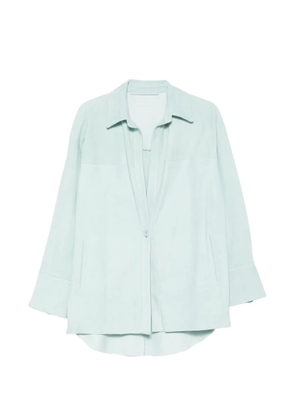 Salvatore Santoro button-up suede jacket - Blue