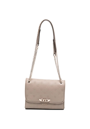 GUESS USA embossed chain shoulder bag - Neutrals