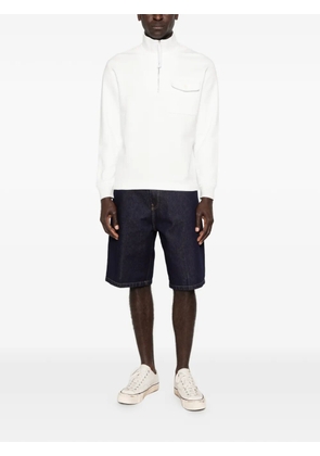 C.P. Company haf-zip chest-pocket sweatshirt - White