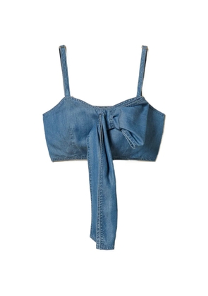 TWINSET denim bustier top - Blue