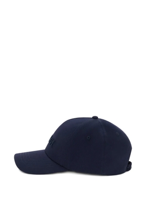 Boggi Milano embroidery visor baseball cap - Blue