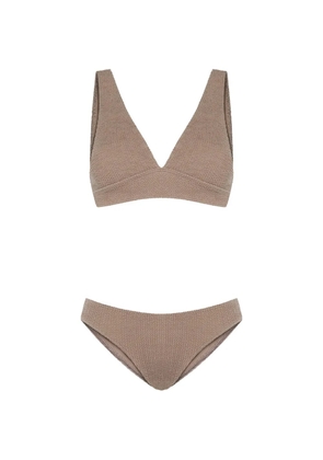 Sorbet Island Aqua V-neck bikini - Brown
