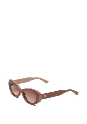 Emmanuelle Khanh oval frame sunglasses - Pink