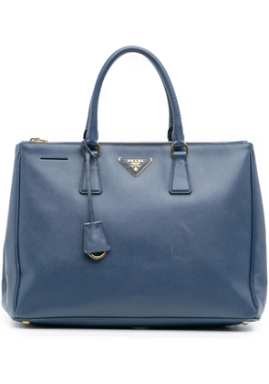 Prada Pre-Owned 2010-2025 Large Saffiano Lux Galleria Double Zip tote bag - Blue