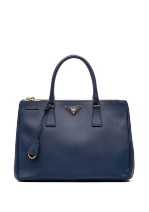 Prada Pre-Owned 2021-2025 Medium Saffiano Lux Galleria Double Zip satchel - Blue