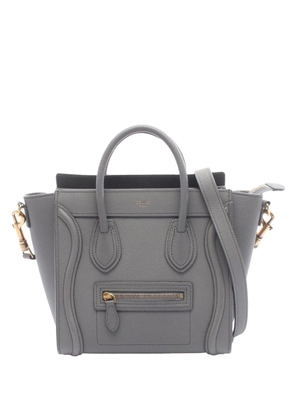Celine Pre-Owned 2010-2026 Nano Leather Luggage Tote satchel - Grey