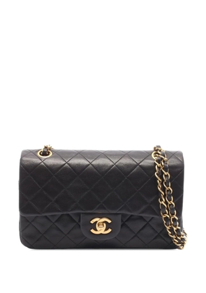 CHANEL Pre-Owned 1991-1994 Small Classic Lambskin Double Flap shoulder bag - Black