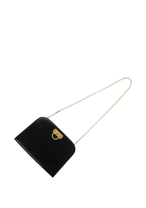 Ferragamo Pre-Owned 2000-2026 Leather Gancini Chain crossbody bag - Black