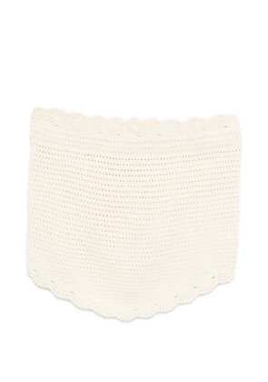 Posse Dylan crocheted strapless top - Neutrals