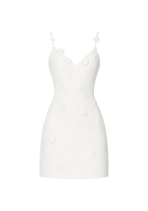 Cult Gaia floral-appliqué mini dress - White
