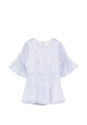 Aje Angeli flounce short-sleeve top - Blue