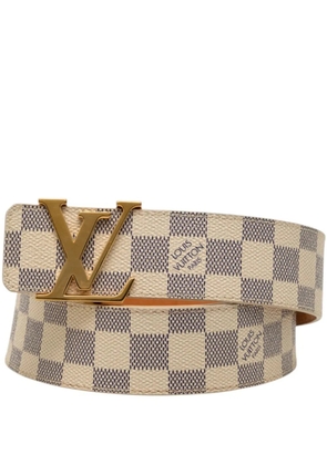 Louis Vuitton Pre-Owned 2008 Damier Azur Initiales belt - Neutrals