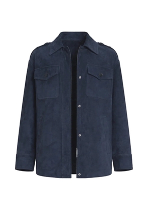 Self-Portrait flap-pocket jacket - Blue