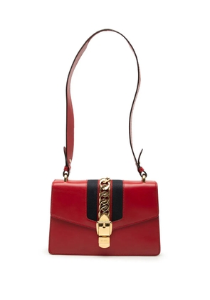 Gucci Pre-Owned 2000-2015 Small Leather Sylvie Web satchel - Red