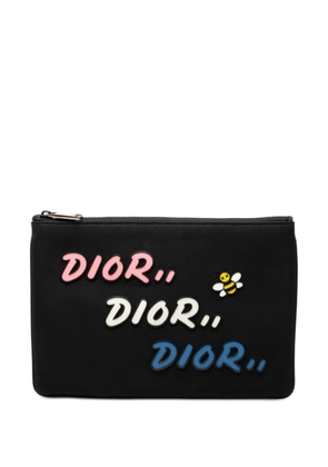 Christian Dior Pre-Owned 2019 Kaws Bee Nylon pouch - Black