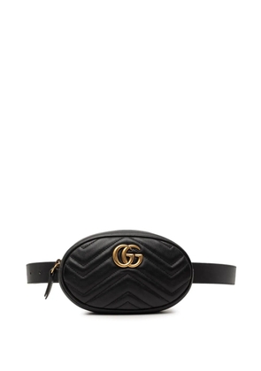 Gucci Pre-Owned 2016-2026 GG Marmont Matelasse Leather belt bag - Black