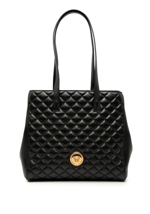 Versace Pre-Owned 2010-2026 Medium Quilted Nappa Leather La Medusa tote bag - Black