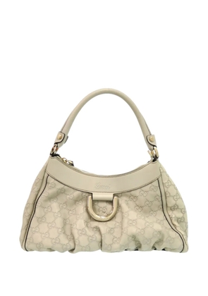 Gucci Pre-Owned 2000-2015 Guccissima Abbey D Ring handbag - White