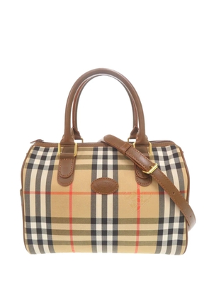 Burberry Pre-Owned 20th Century Haymarket Check Canvas Boston Bag satchel - Neutrals
