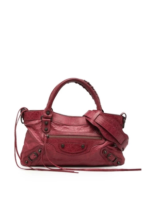 Balenciaga Pre-Owned 2009 Lambskin Motocross Classic First satchel - Red