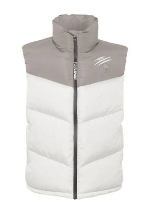 Plein Sport quilted logo gilet - Grey