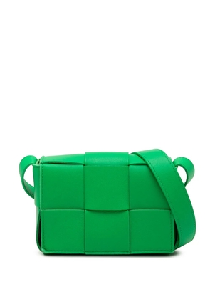 Bottega Veneta Pre-Owned 2021-2025 Candy Nappa Intrecciato Cassette crossbody bag - Green