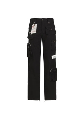 Dolce & Gabbana waxed faille trousers - Black