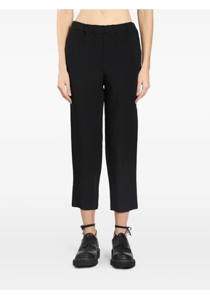 CDG straight-leg cropped trousers - Black
