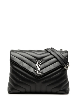Saint Laurent Pre-Owned 2017 Medium Matelasse Calfskin Monogram LouLou shoulder bag - Black