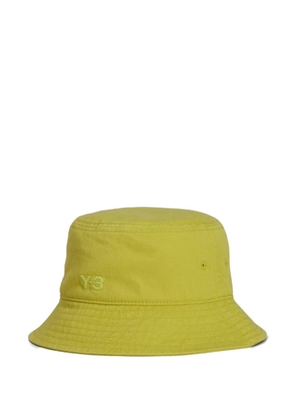 Y-3 embroidered bucket hat - Yellow