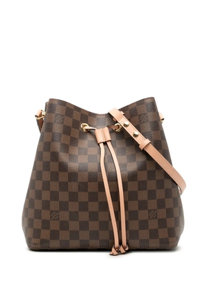 Louis Vuitton Pre-Owned 2019 Damier Ebene NeoNoe MM bucket bag - Brown