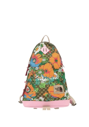 Gucci Pre-Owned 2000-2015 The North Face Medium Econyl Floral backpack - Brown
