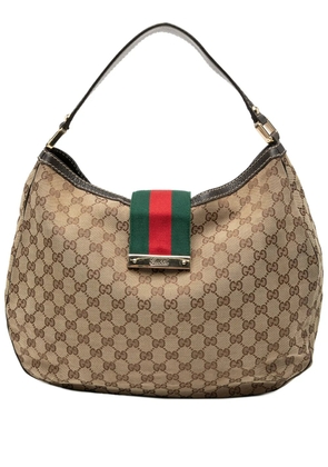 Gucci Pre-Owned 2000-2015 Large GG Canvas Web New Ladies hobo bag - Neutrals