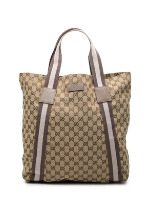 Gucci Pre-Owned 2000-2015 GG Canvas Web tote bag - Neutrals