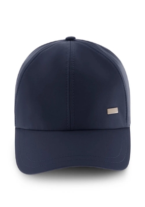 Herno metal logo baseball cap - Blue