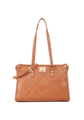 V°73 Bridget quilted appliqué shoulder bag - Brown