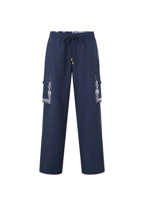Camilla A tiled wonderland trousers - Blue