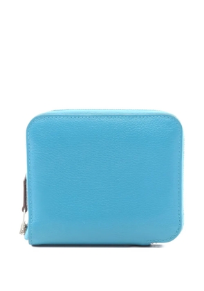 Hermès Pre-Owned 2023 round leather wallet - Blue