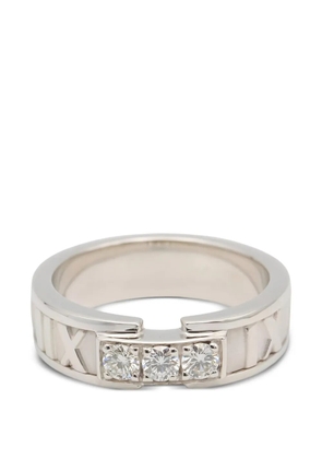 Tiffany & Co Eyewear 2010s Atlas diamond ring - Silver