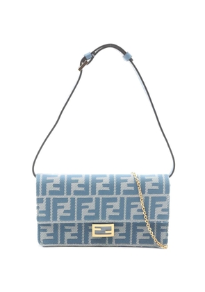 Fendi Pre-Owned 2020s Zucca canvas shoulder bag - Blue