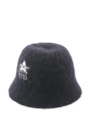 Christian Dior Pre-Owned 1910s logo wool bucket hat - Black