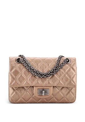 CHANEL Pre-Owned Reissue 2.55 Flap Bag Quilted Aged Calfskin 224 crossbody bag - Gold