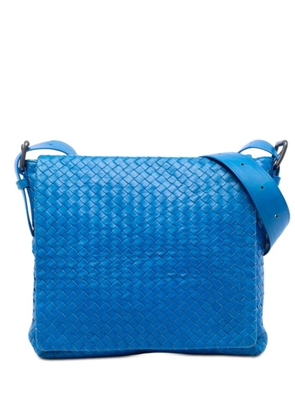 Bottega Veneta Pre-Owned 2012-2025 Nappa Intrecciato Flap crossbody bag - Blue