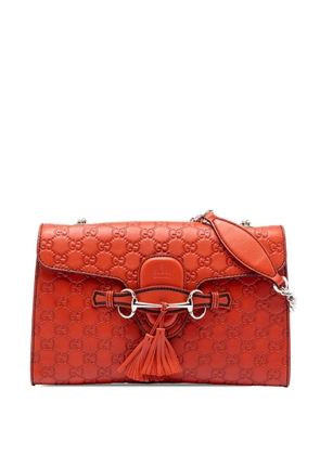 Gucci Pre-Owned 2016-2025 Medium Guccissima Emily shoulder bag - Orange