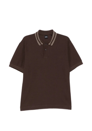 BOSS cotton polo shirt - Brown