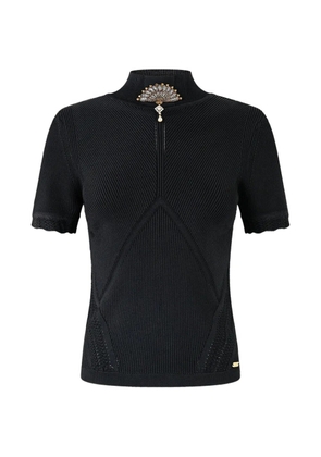 Camilla Flamenco Folklore top - Black