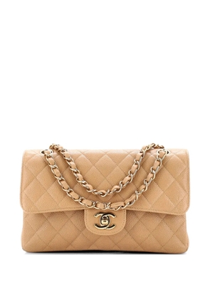 CHANEL Pre-Owned Classic Double Flap Bag Quilted Caviar Small shoulder bag - Neutrals