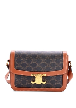 Celine Pre-Owned Triomphe Triomphe Coated Canvas Medium shoulder bag - Brown