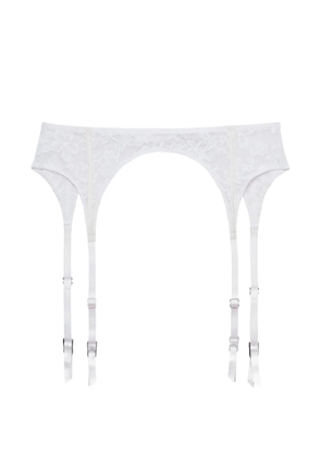 Fleur Du Mal Le Stretch lace garter - White