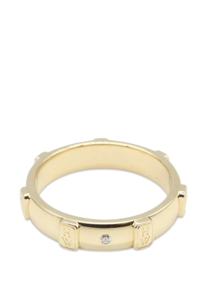 Harry Winston logo-engraved diamond ring - Gold